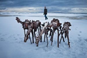 Ladoga Ishästarna skulptur